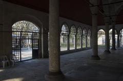 Atik Valide Mosque exterior view with garden walls