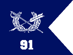 Guidon of the 91st Judge Advocate Detachment (Legal Support Organization)