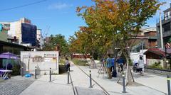 Park near the former Gyeongui railway line in Seoul