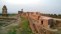 Panoramic view of Gwalior Fort in India