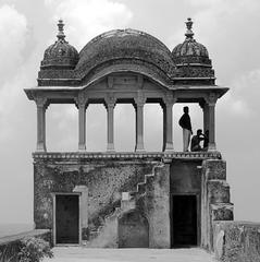 Gwalior Fort under a blue sky