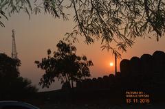 Gwalior Fort at sunset