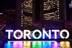 3D TORONTO sign in Nathan Phillips Square