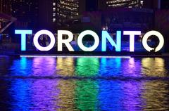 3D TORONTO sign in Nathan Phillips Square, Toronto