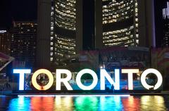 3D TORONTO sign at Nathan Phillips Square