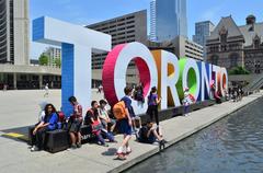 3D TORONTO sign in Nathan Phillips Square