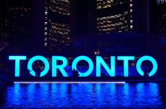 3D TORONTO sign at Nathan Phillips Square