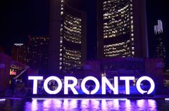 3D TORONTO sign at Nathan Phillips Square