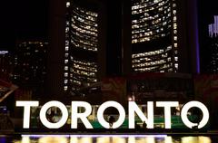 3D TORONTO sign at Nathan Phillips Square