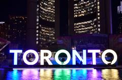 3D TORONTO sign in Nathan Phillips Square