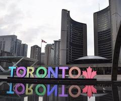 Toronto sign at Nathan Phillips Square