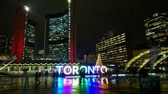 Christmas lights and decorations in Toronto 2015