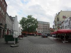 Hans-Albers-Platz square in Hamburg-St. Pauli