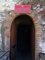 Entrance to the Moorish Castle's Tower of Homage in Gibraltar