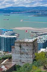 Moorish Castle from Willis's Road in Gibraltar