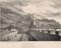 Gibraltar from the North Bastion in 1828