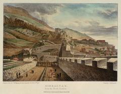 Gibraltar from the North Bastion in 1828