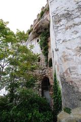 Moorish Castle in Gibraltar with prison visible in the foreground