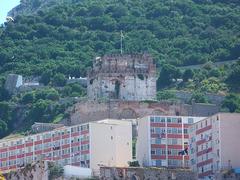 View of the Moorish Castle in Gibraltar from the west