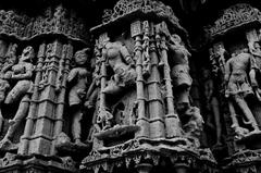 Rukmini Devi Temple outer wall sculptures