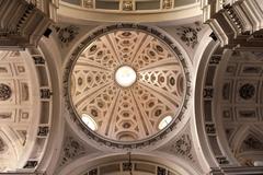 Interior dome of Basilica di Santa Trofimena in Minori, Italy