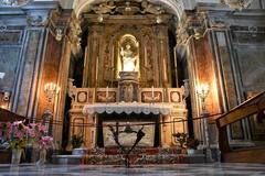 Basilica di Santa Trofimena crypt with relics