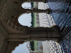 Jal Mandir temple in Pawapuri, surrounded by water