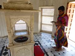 Worshiping at Siripada in Pawapuri