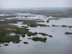 Flow of Munneru River at Keesara village in winter