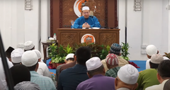 Islamic lecture session at Perkampungan Sunnah 2017 in Masjid Alwi, Perlis, Malaysia