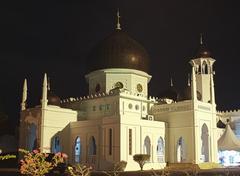 Syed Alwi Mosque at night in Malaysia