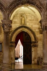 Dubrovnik at night, Rector's Palace, 15th century