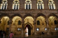 Dubrovnik at night, Rector's Palace, 15th century