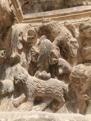 intricate column capitals at Rector's Palace, Dubrovnik