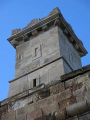 Interior view of Montjuïc Castle in Barcelona showing the southwestern turret