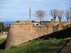 Castell de Montjuïc Santa Amàlia bastion northwest view