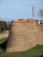 Montjuïc Castle in Barcelona seen from the northwest