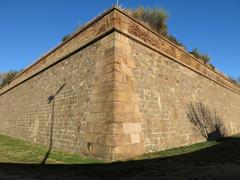 Castell de Montjuïc in Barcelona, northeast angle of the ravelin