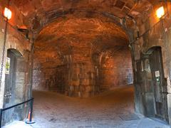 Entrance tunnel of Castell de Montjuïc in Barcelona