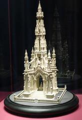 Cardboard model of the Scott Monument, Edinburgh