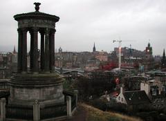 Classic view of Edinburgh from Calton Hill