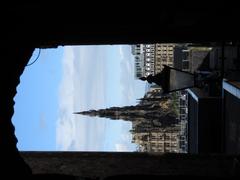 view of Advocate's Close with Scott Monument in the distance