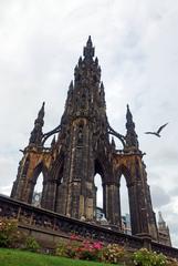 Scott Monument in Princess Street Gardens, Edinburgh