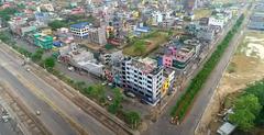 Aerial view of Kohalpur at Ratna Rajmarga