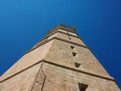 View of El Fadrí bell tower from below in Castellón de la Plana