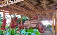 side view of the nativity scene at Cerro San Cristóbal Sanctuary, Santiago de Chile, 2009