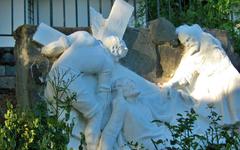 Marble sculpture of the Calvary of Jesus Christ at Cerro San Cristóbal, Santiago, Chile