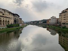 a scenic view of Florence, Italy showcasing the city's historic architecture and iconic landmarks under a clear blue sky