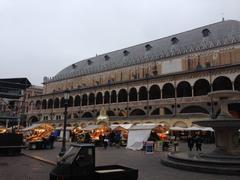 Palazzo della Ragione and the fruit and vegetable market in Italy