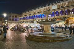 Palazzo della Ragione decorated for a celebration